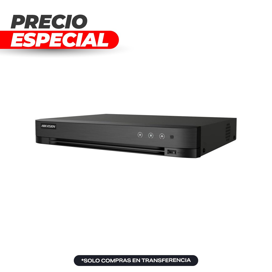 DVR 4 Canales 1080P AcuSense Facial IDS-7204HQHI-M1/XT Hikvision